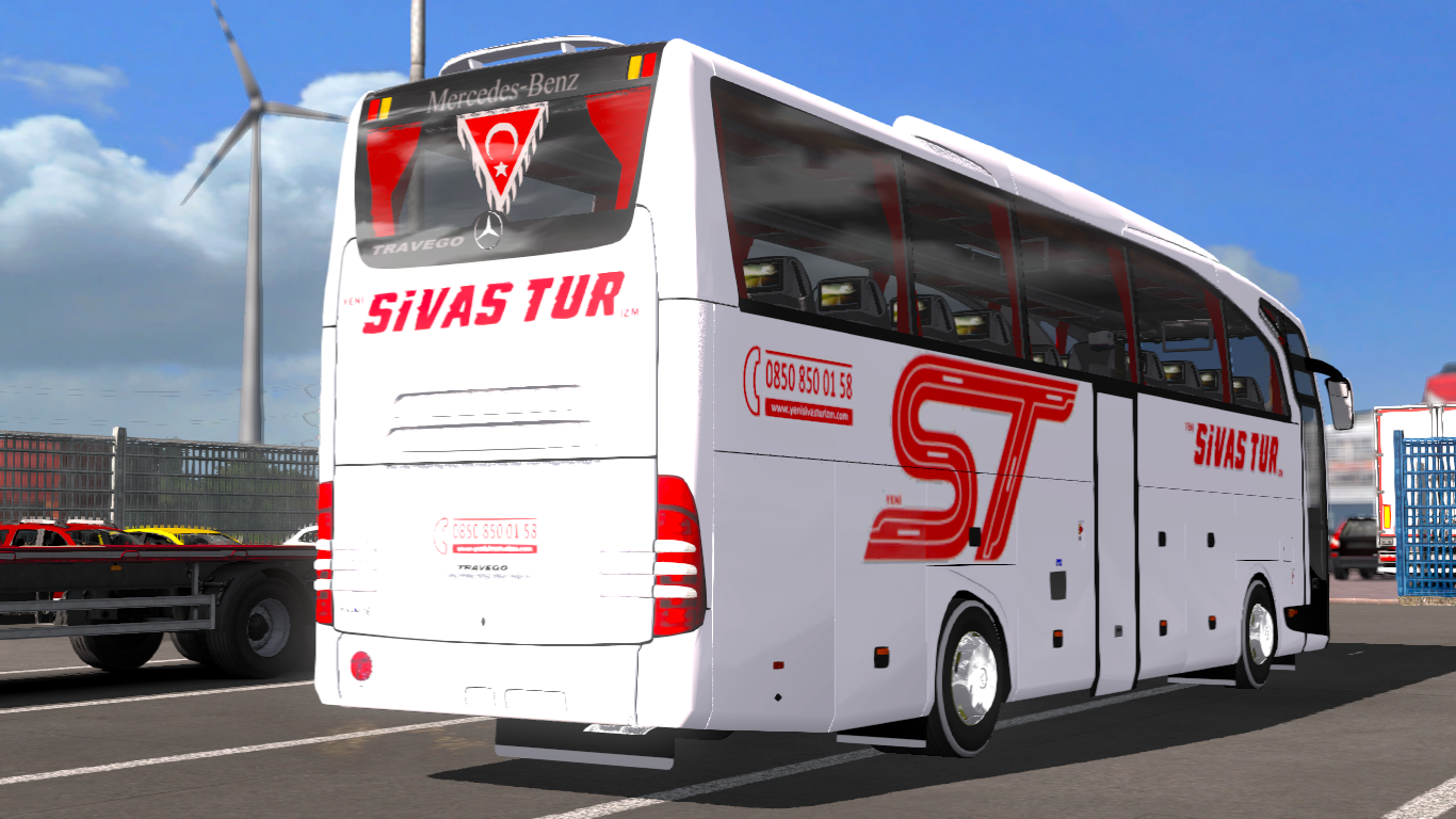 ETS 2 MercedesBenz Travego Special Edition 15 SHD Sivas Tur Skini